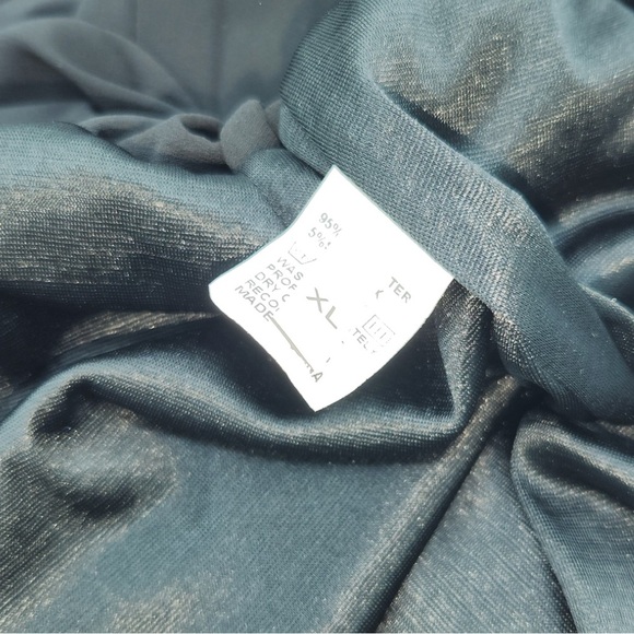 NWOT Palazzo Chiffon Pleated High Waist Pants, Wide-Leg Loose Maxi Fit, XL - Picture 14 of 15